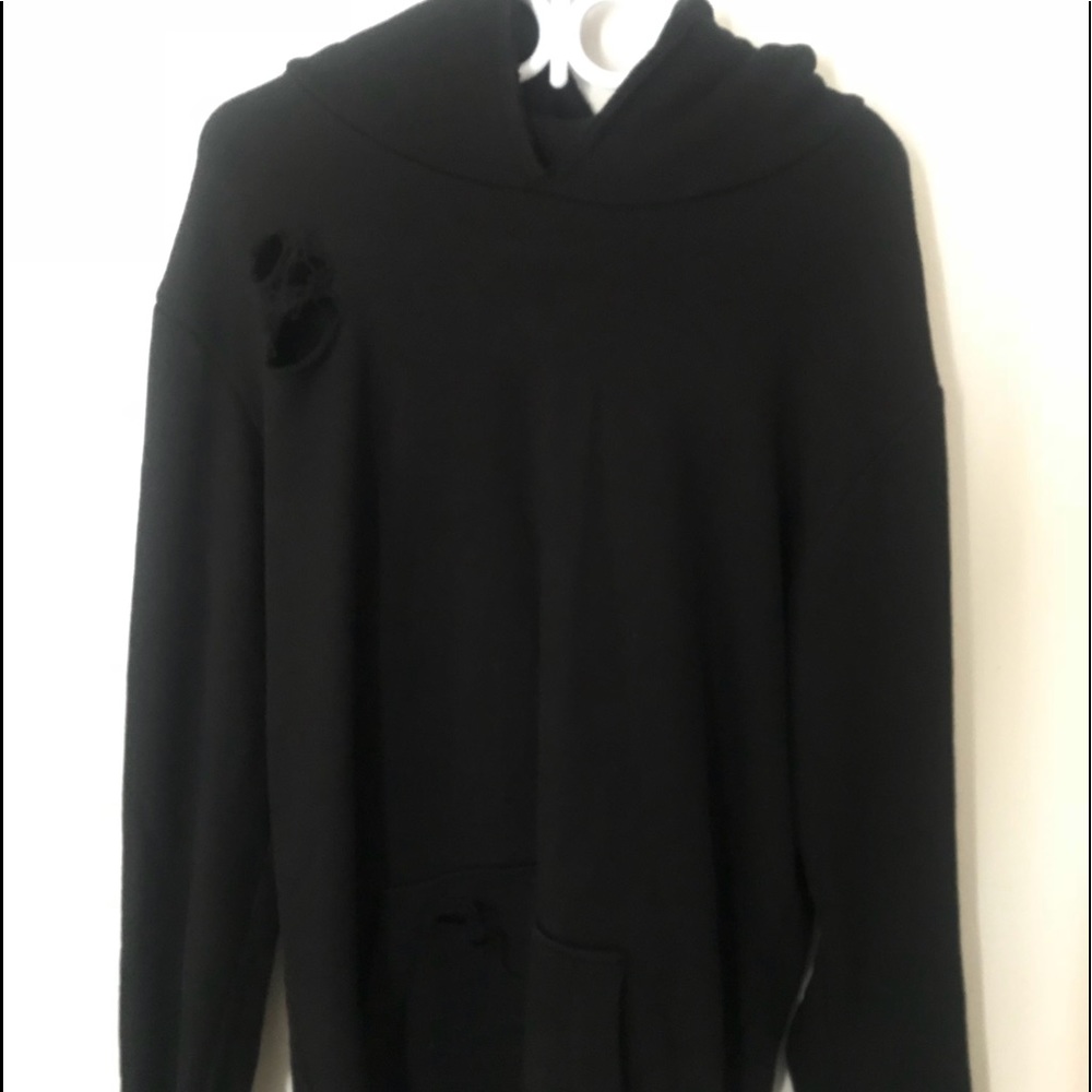 Ripped Black hoodie